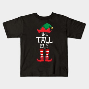 Tall Elf Matching Family Christmas Kids T-Shirt